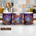 Happy Halloween – Geist im Kürbiswald | Halloween-Tasse