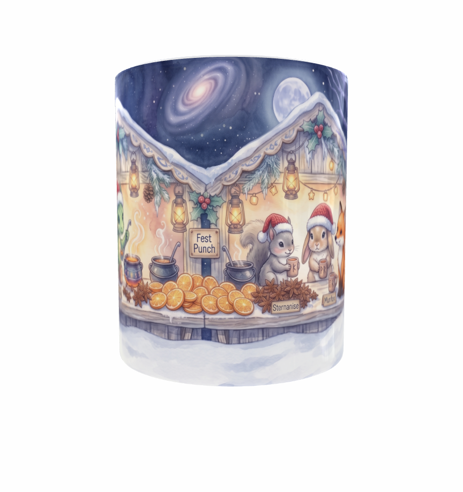 Wintertasse – Drachen und Tierfreunde am Punschstand