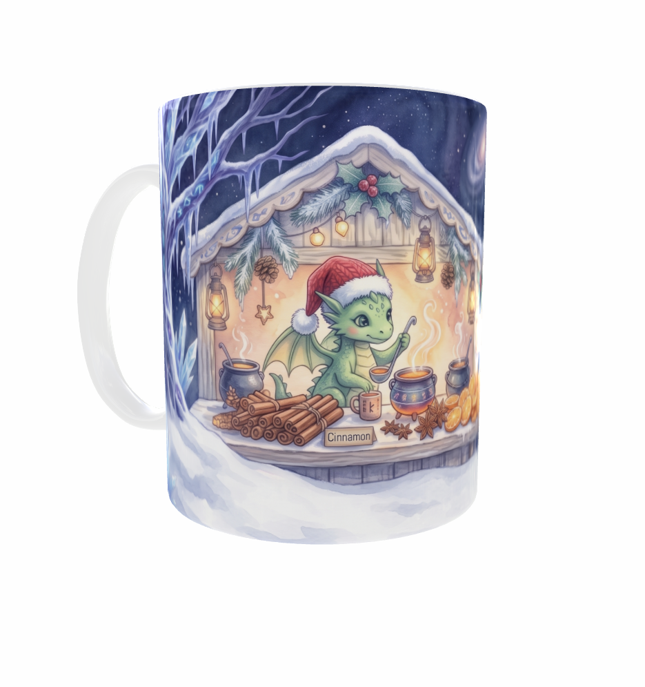 Wintertasse – Drachen und Tierfreunde am Punschstand