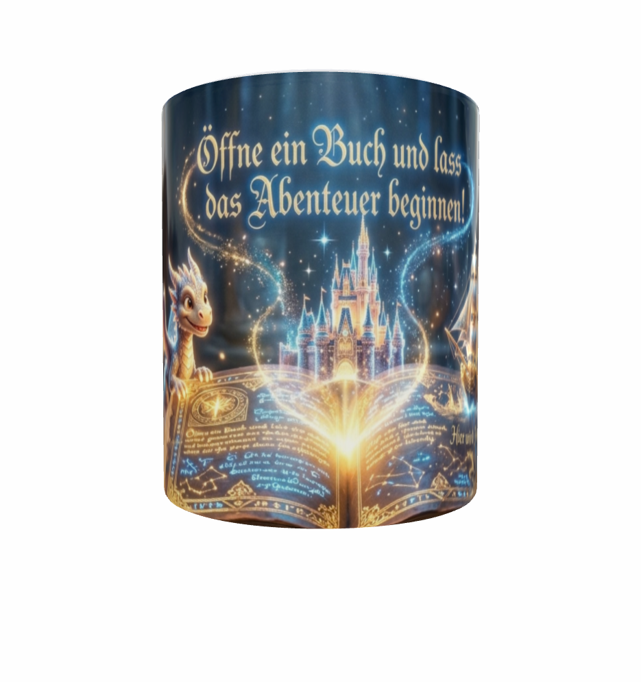 Lese-Tasse – Öffne ein Buch und lass das Abenteuer beginnen