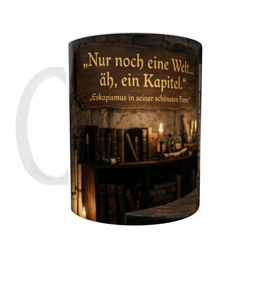 Lese-Tasse – Nur noch eine Welt … äh, ein Kapitel