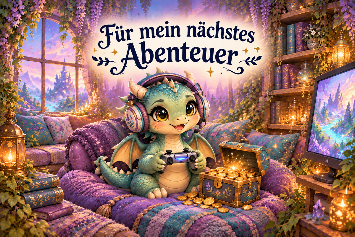 Gaming-Drachen-Spardose – Für mein nächstes Abenteuer