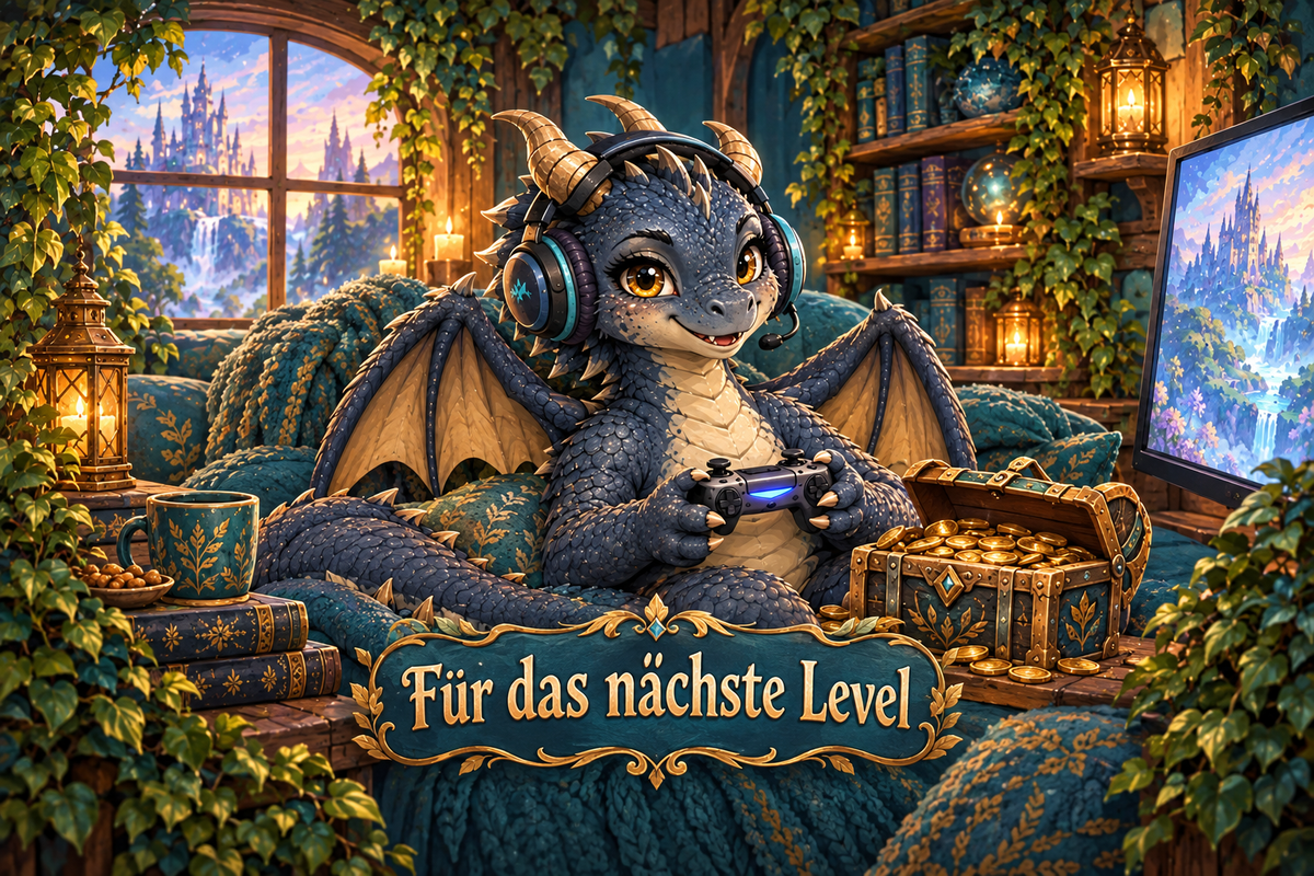 Gaming-Drachen-Spardose Dunkelblau – Für das nächste Level