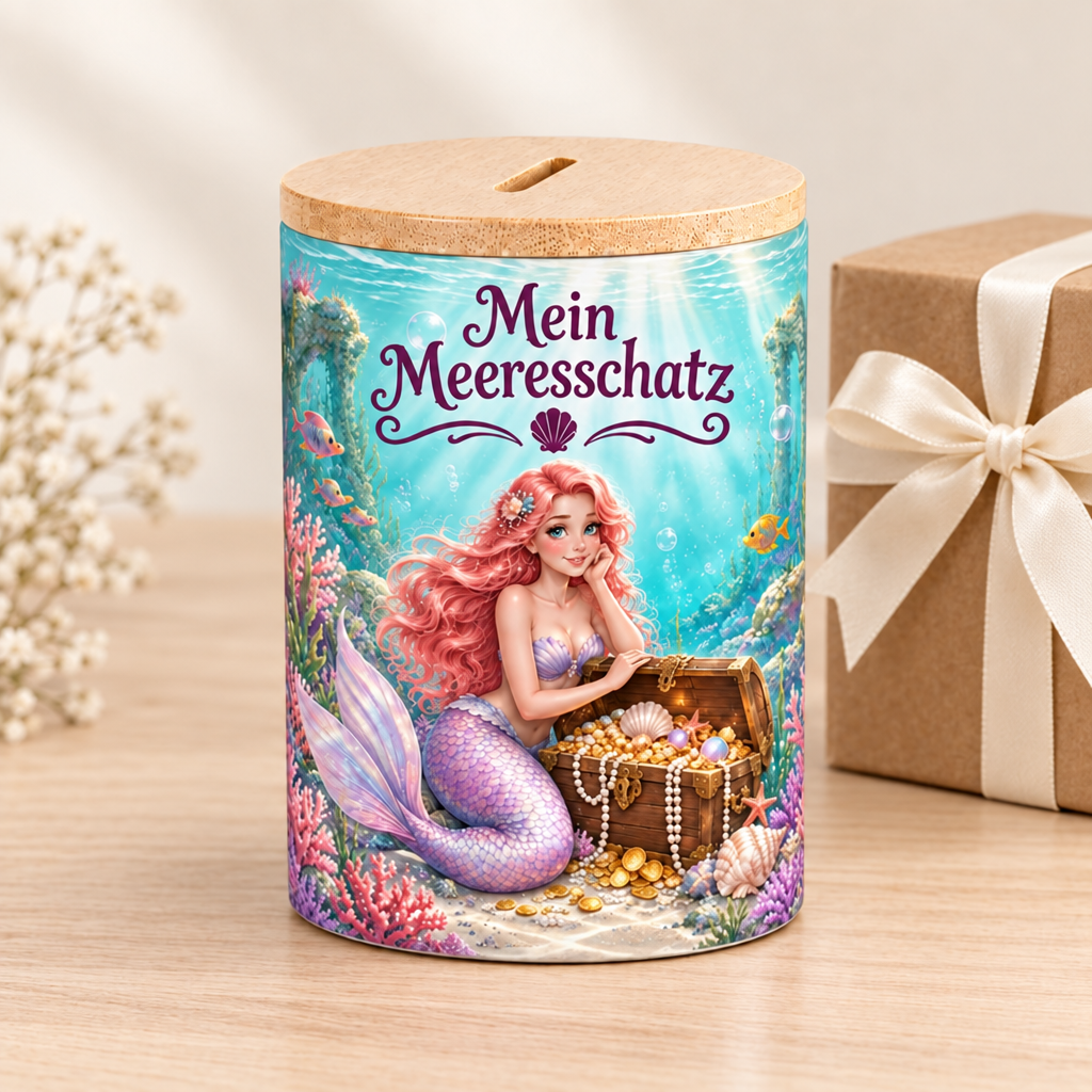 Meerjungfrauen-Spardose als Geschenk