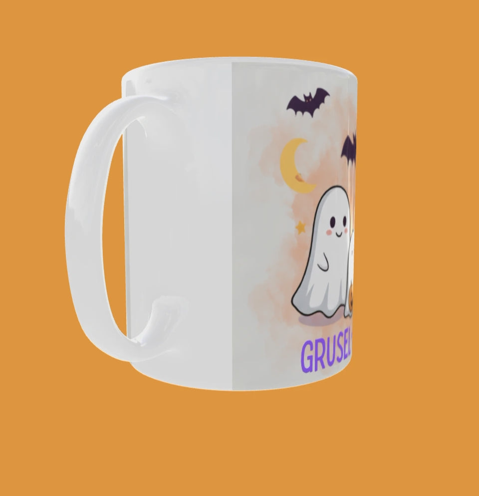 Tasse Halloween „Grusel-Kaffee“ mit süßen Geistern