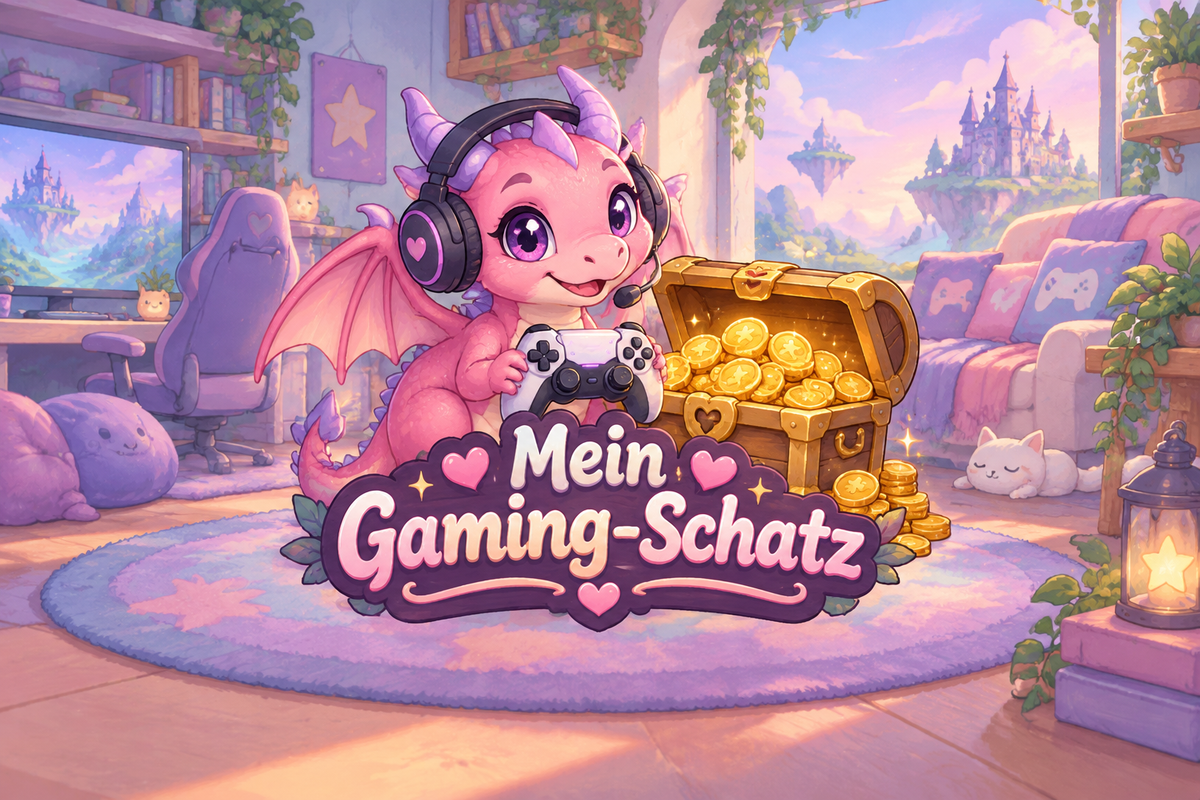 Gaming-Drachen-Spardose Rosa – Mein Gaming-Schatz