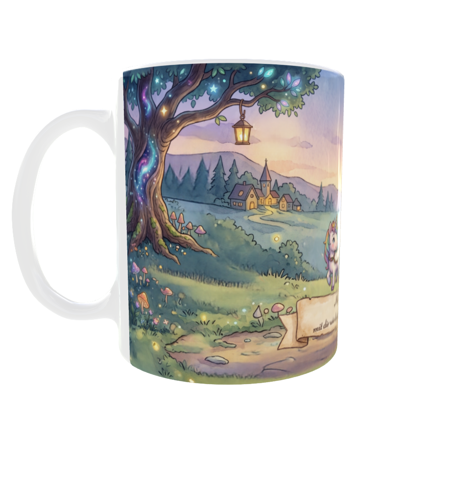 Jeder Ausflug ein Märchen – Magische Tasse mit Opa, Enkelin & Einhorn