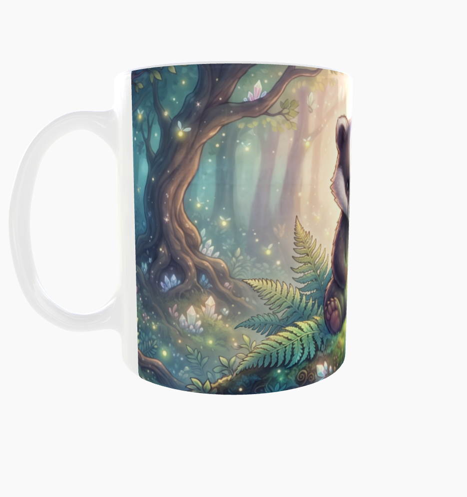 Für meinen lieben Opa – Magische Tasse mit Dachs im Zauberwald