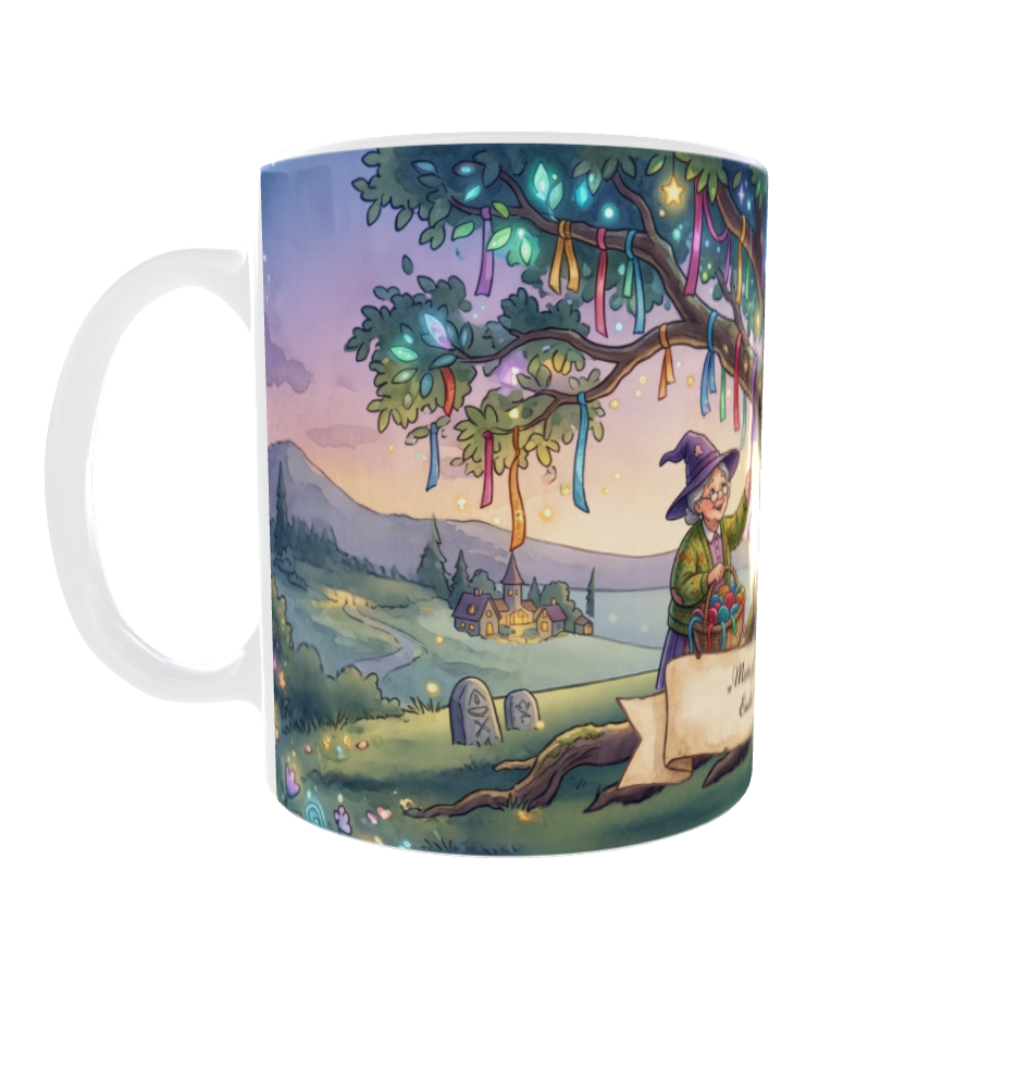 Mein größter Wunsch – Magische Tasse mit Oma, Opa & Enkelin am Wunschbaum