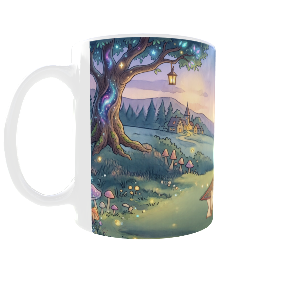 Für die besten Großeltern – Magische Tasse mit Oma, Opa & Enkelin im Zauberwald