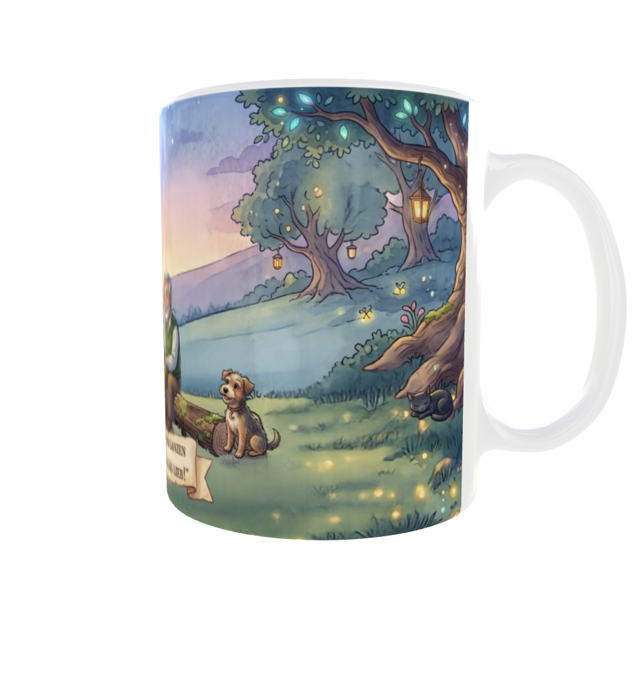 Für die besten Großeltern – Magische Tasse mit Oma, Opa & Enkelin im Zauberwald