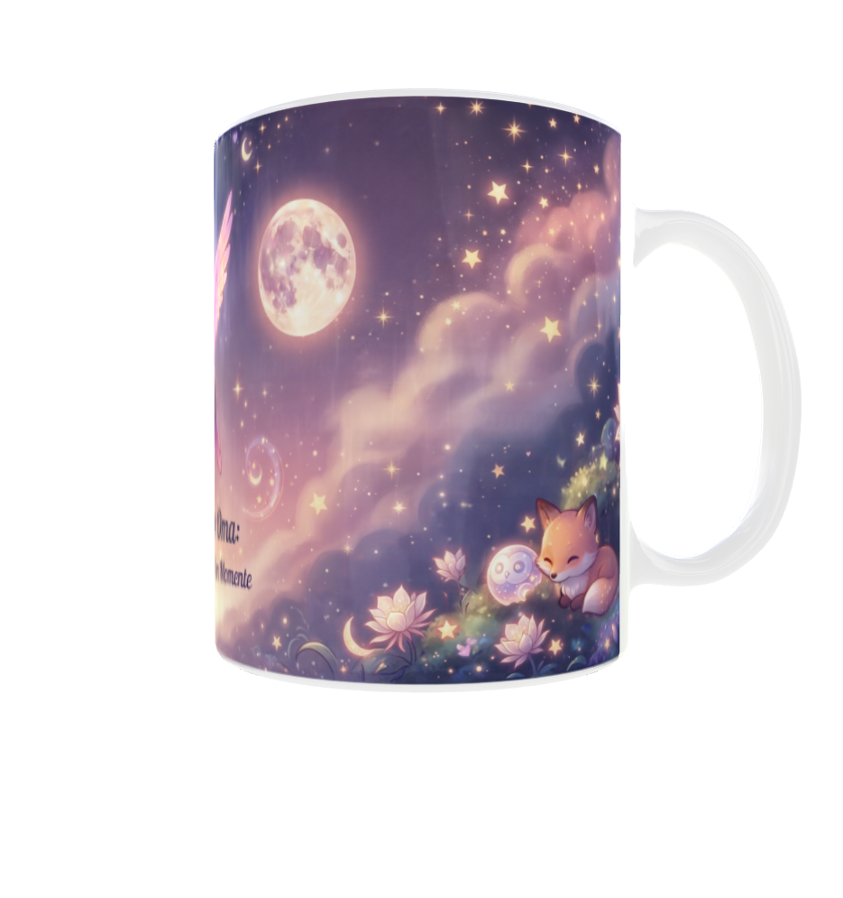 Für meine liebe Oma – Magische Tasse mit Kolibri & Mondlicht