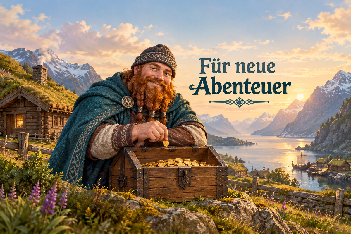 Wikinger-Spardose mit Bambusdeckel – Für neue Abenteuer